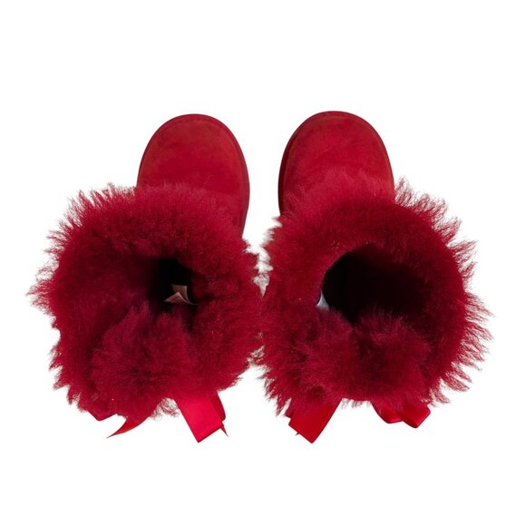 UGG Toddler Bailey Bow Boots (Red) - Size 10 - Picture 2 of 9